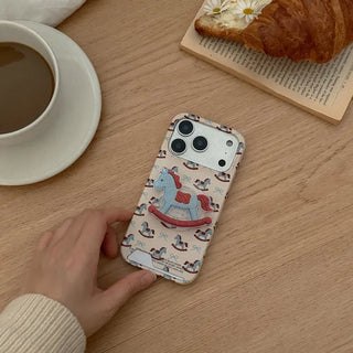 Rocking Horse iPhone 17 Pro Card Holder Hard Case