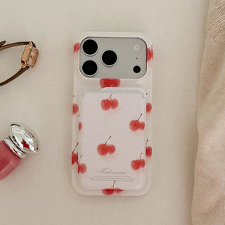 [SET] Hazy Cherry MagSafe Hard Phone Case + MagSafe Card Slot