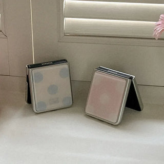 Fabric Big Dot Galaxy Z-Flip Fold 8 Epoxy Silver Bumper Case