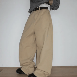 Eardin Standard Cotton Wide Pants