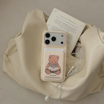 warm pages MagSafe card slot wallet pocket case