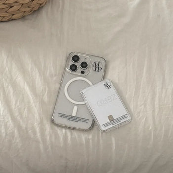 [mm] Basic MagSafe Card Clear Wallet Pocket Case