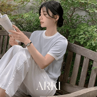 Rones 100% Wool Whole Garment Mock Neck Short Sleeve Knit