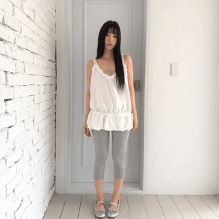 Banded Shirred Sleeveless Blouse