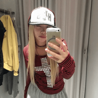 Fur trimming zip-up sweatshirt
