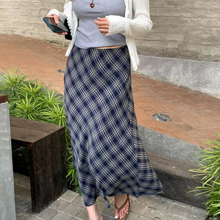 Ailee check banding skirt