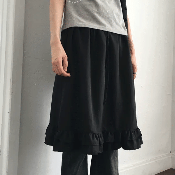 Add Frill Midi Skirt (2 colors)