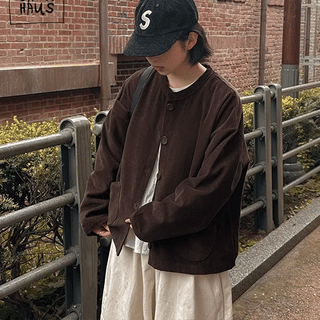 Kyoshi Pocket Corduroy Round Cardigan