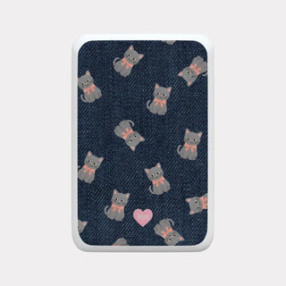 Denim Cat MagSafe 500mAh Power Bank iPhone Wireless Charging