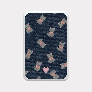 Denim Cat MagSafe 500mAh Power Bank iPhone Wireless Charging