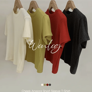 Cheek Angora Short Sleeve T-shirt