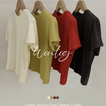 Cheek Angora Short Sleeve T-shirt