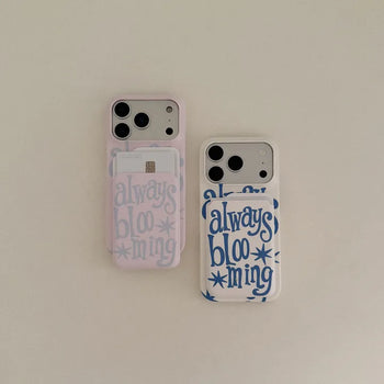 Always Blooming MagSafe Card Slot Wallet Pocket Case