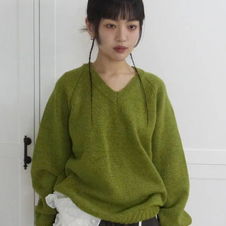 V-neck knit