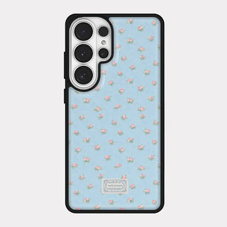 Tiny Rose Garden iPhone 18 Pro Galaxy Epoxy Black Bumper Case