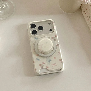 Heritage Bloom iPhone 17 Pro Card Holder Hard Case