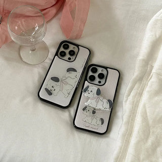 doodle puppy iPhone 18 MagSafe Black Bumper Case