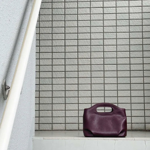 Mauve handle bag