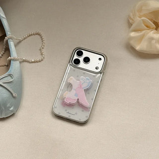 [Galaxy S26 Series] Mellow Pop Design Silver Epoxy Phone Case Collection
