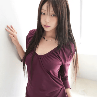SCOOP SHIRRING WAVE TEE
