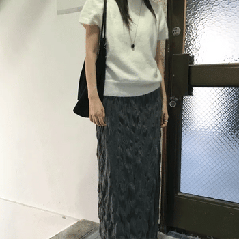 Loose Wrinkle Long Skirt