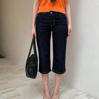 O'Hara NonFaded Raw Stretch Capri Denim