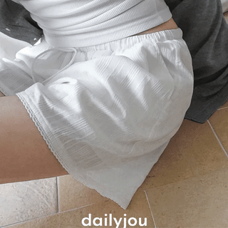 Irene Striped Pattern Cotton Shorts
