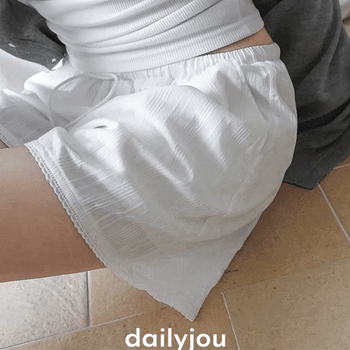 Irene Striped Pattern Cotton Shorts