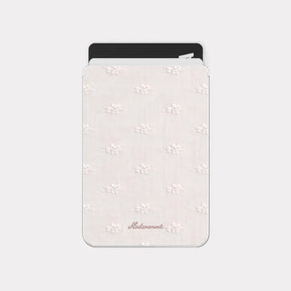 Milk Blossom MagSafe Clear Card Wallet Pocket Case