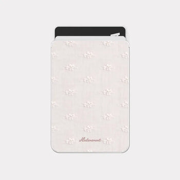 Milk Blossom MagSafe Clear Card Wallet Pocket Case