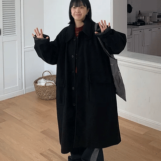 Turfing Wool Balmacaan Coat