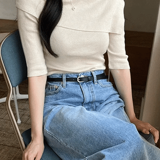 Small Stitch Leather Belt