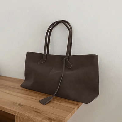 Genue Suede Big Shoulder Bag