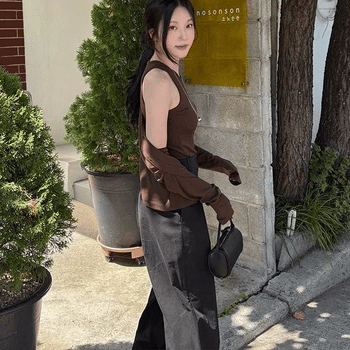 Canna Cardigan Sleeveless Set