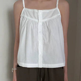 Monia Summer Chiffon Layered Sleeveless Blouse