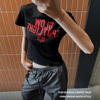 Vintage Grow Lettering Short Sleeve T-shirt