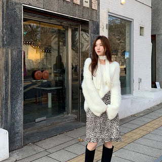 Leopard Frill Skirt
