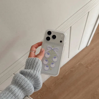 Blueberry Picnic iPhone 17 Pro Case Clear Translucent Jelly Parts