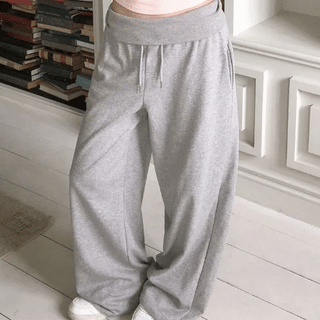Mino Folding Two-Way Wide Elastic Waist Training Pants