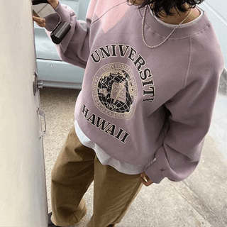 Alice Brushed Print Raglan Sweatshirt