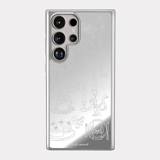 holiday table iPhone silver mirror bumper case