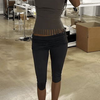 PARIS Shirred Capri Leggings 2CO
