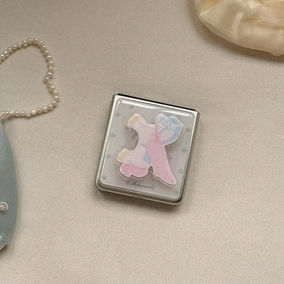 dreamy pony Galaxy Zflip fold 8 Epoxy Silver Bumper Case