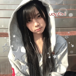 Star Pattern Hooded Zip-Up