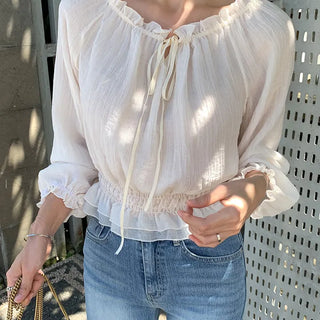 Joy Tencel Banding Blouse