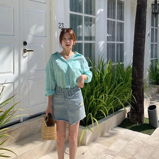 Vintage Damaged Wrap Skirt