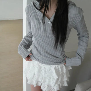 Button Wrap Hoodie