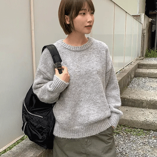 Pveli Color Mix Wool Round Knit