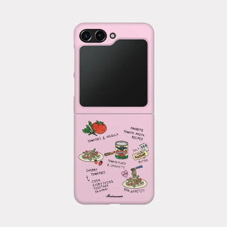 favorite tomato pasta Galaxy Zflip 6 Case Hard Jet