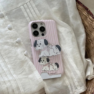 Doodle Puppy iPhone 16 Pro Card Holder Hard Case